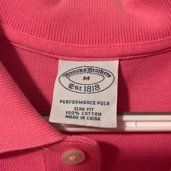Medium Brooks Brothers Pink Polo - Picture 3 of 3
